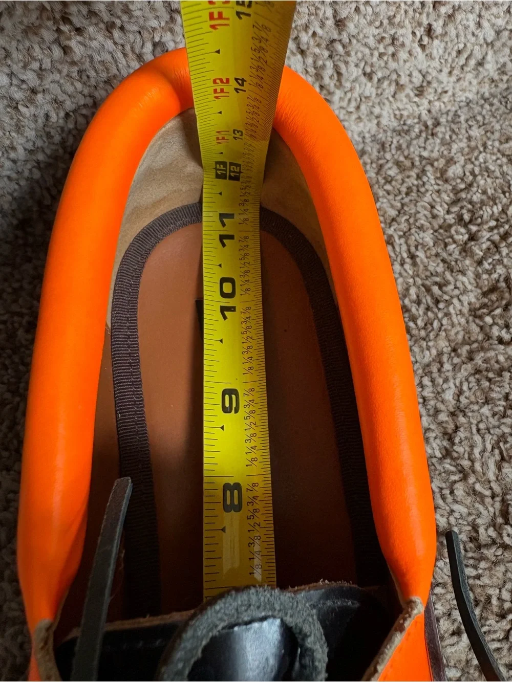 DSQUARED2 Black, Orange and Blue Leather Men’s Boat Shoes